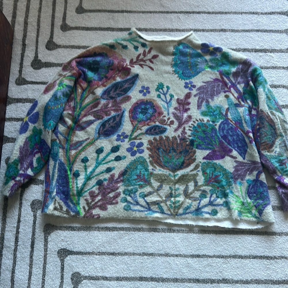 Natural life floral sweater